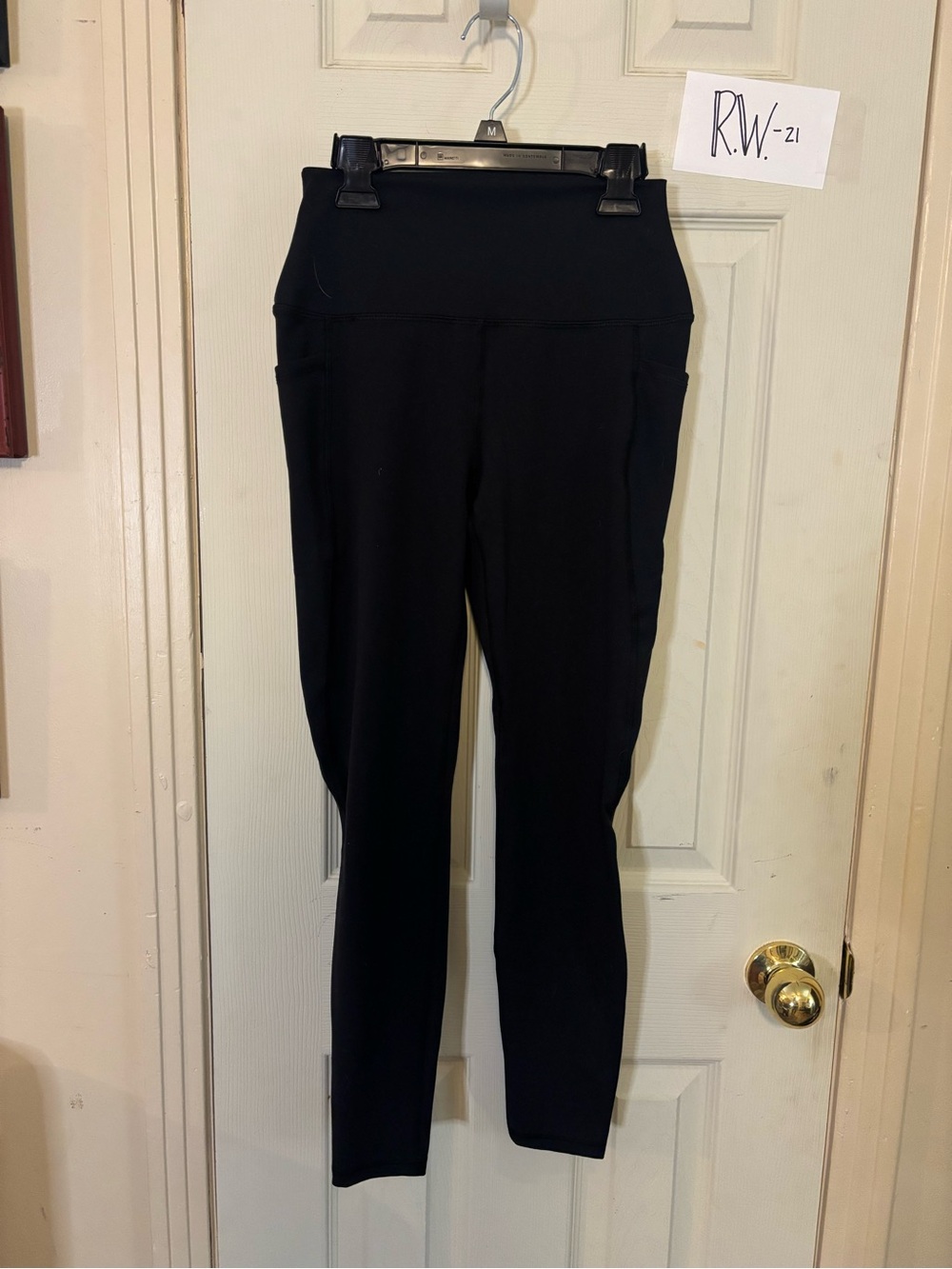 RBX High-Waist Black Leggings with Pocket Detail